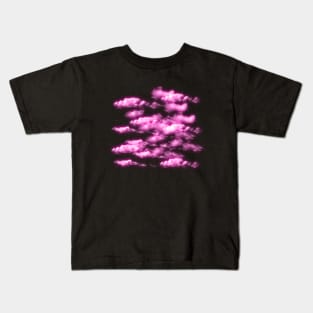 Pink Clouds - Night Sky Kids T-Shirt